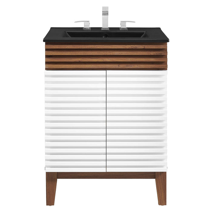 Render Bathroom Vanity with Black Basin Included