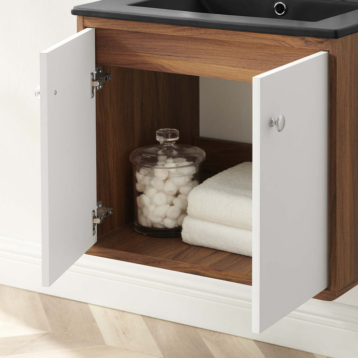 Transmit Wall-Mount Bathroom Vanity Basin Included
