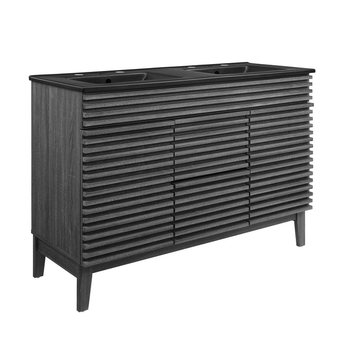 Render 48" Bathroom  Vanity with Black Basin Included