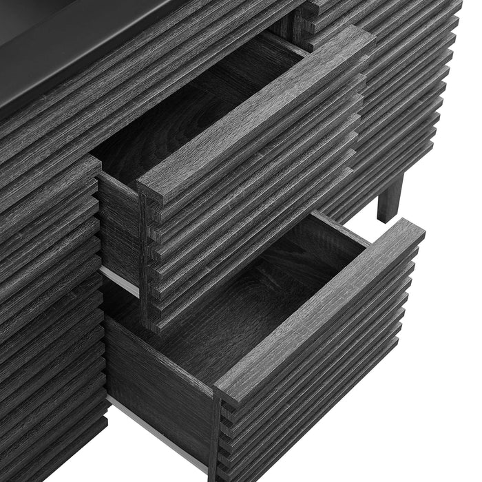 Render 48" Bathroom  Vanity with Black Basin Included