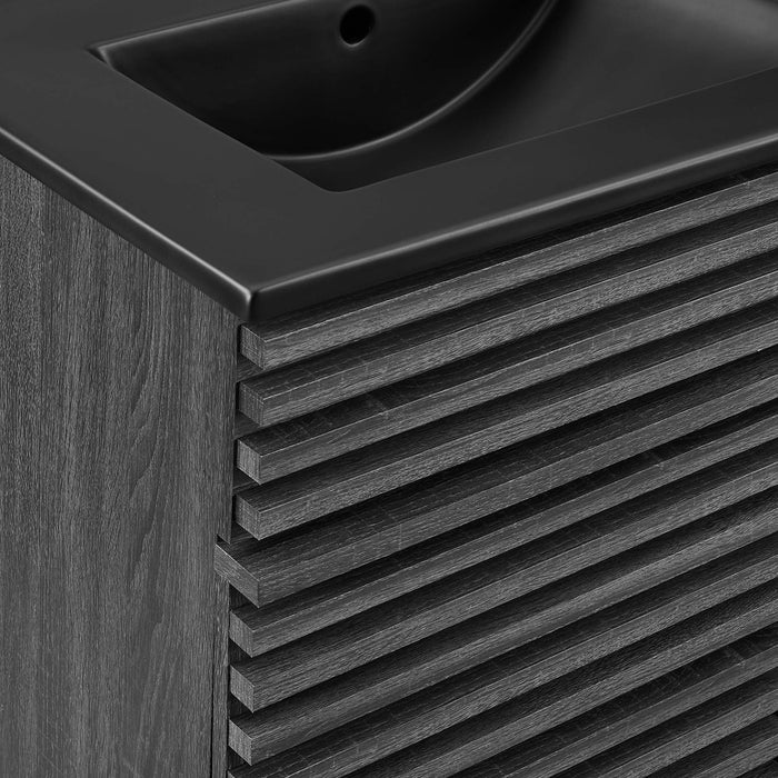 Render 48" Bathroom  Vanity with Black Basin Included