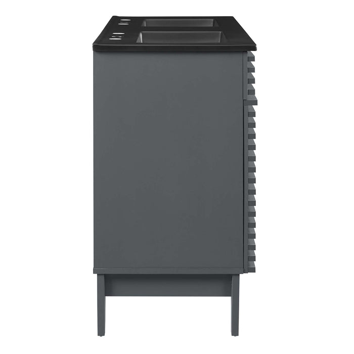 Render 48" Bathroom  Vanity with Black Basin Included