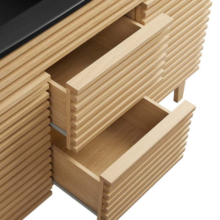 Render 48" Bathroom  Vanity with Black Basin Included