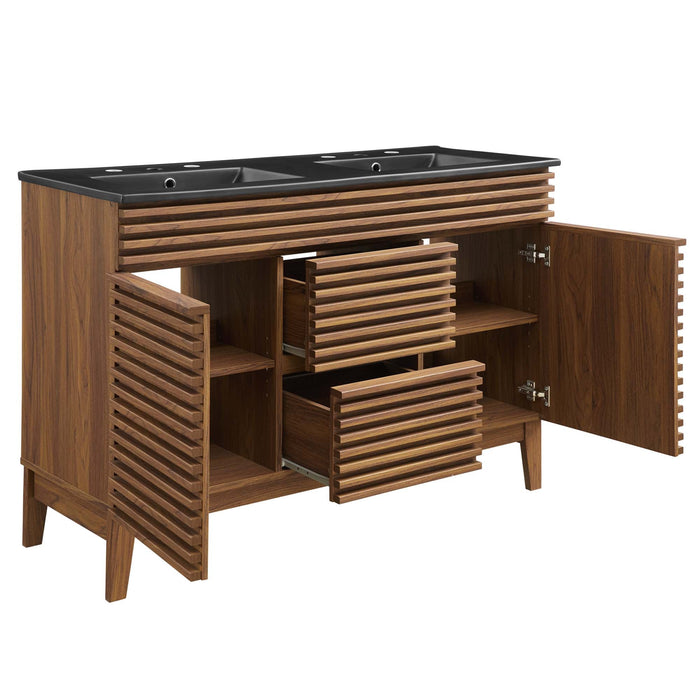 Render 48" Bathroom  Vanity with Black Basin Included