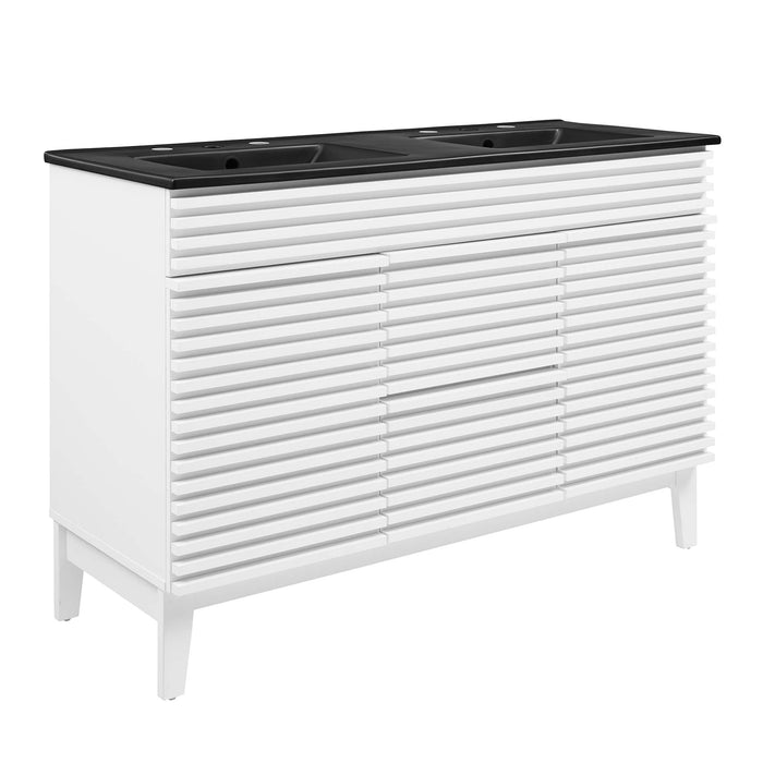 Render 48" Bathroom  Vanity with Black Basin Included