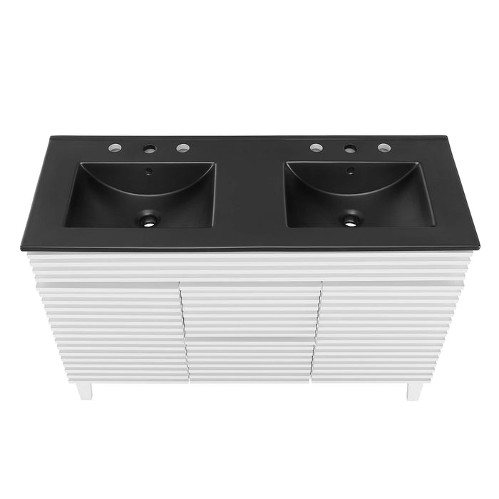 Render 48" Bathroom  Vanity with Black Basin Included