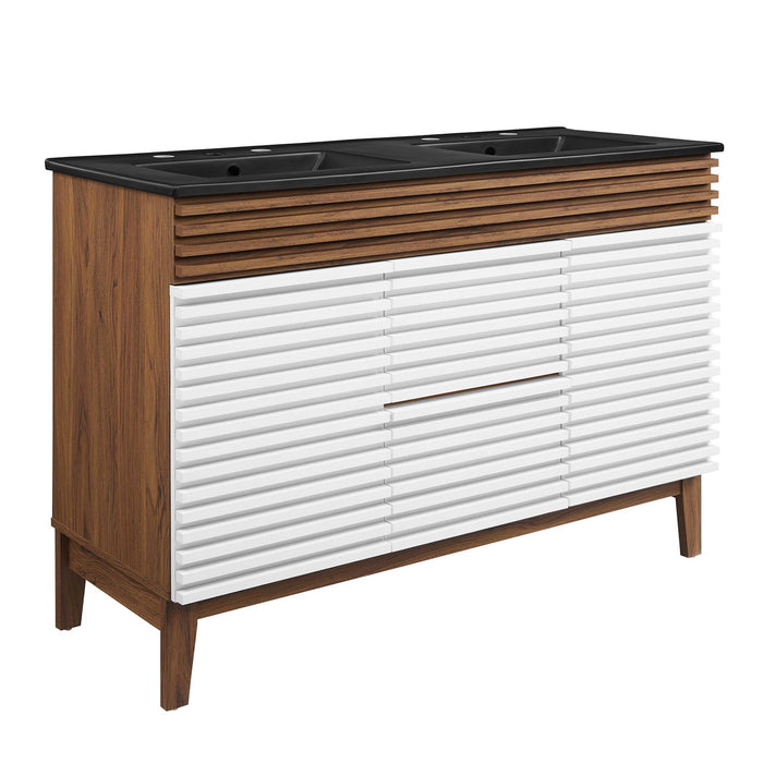 Render 48" Bathroom  Vanity with Black Basin Included