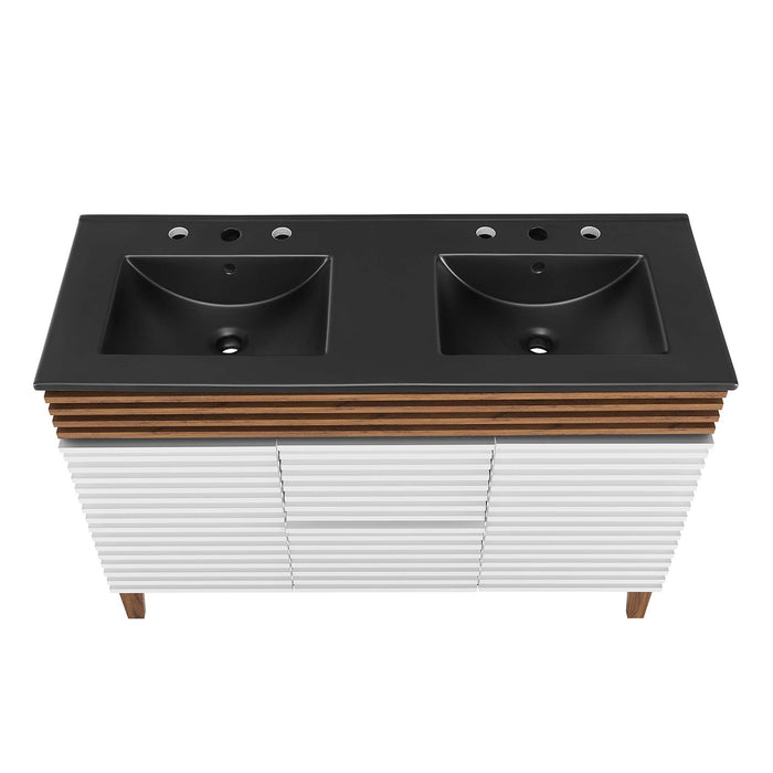 Render 48" Bathroom  Vanity with Black Basin Included