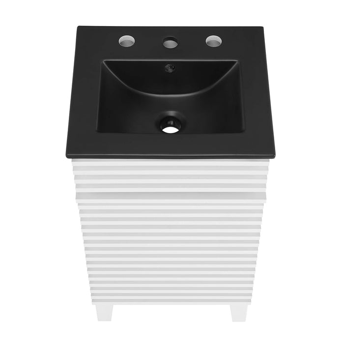 Render Bathroom Vanity with Black Basin Included