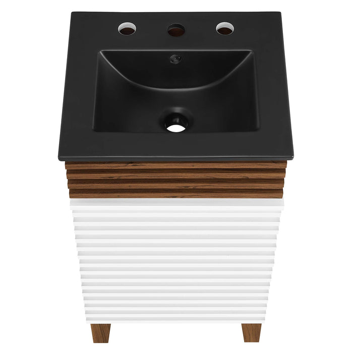 Render Bathroom Vanity with Black Basin Included