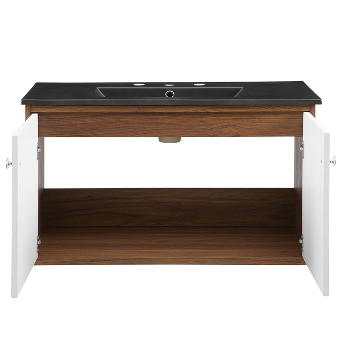 Transmit Wall-Mount Bathroom Vanity Basin Included