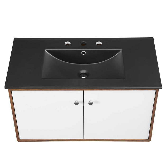 Transmit Wall-Mount Bathroom Vanity Basin Included