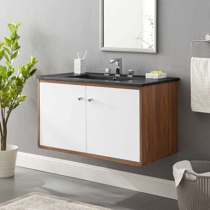 Transmit Wall-Mount Bathroom Vanity Basin Included