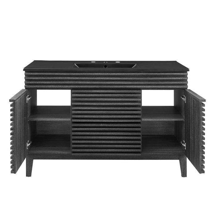 Render 48" Bathroom  Vanity with Black Basin Included