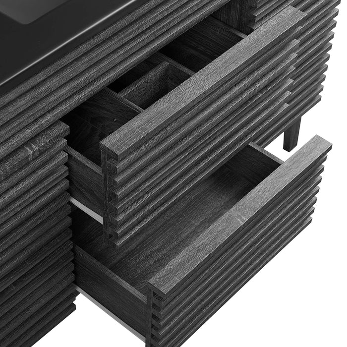 Render 48" Bathroom  Vanity with Black Basin Included