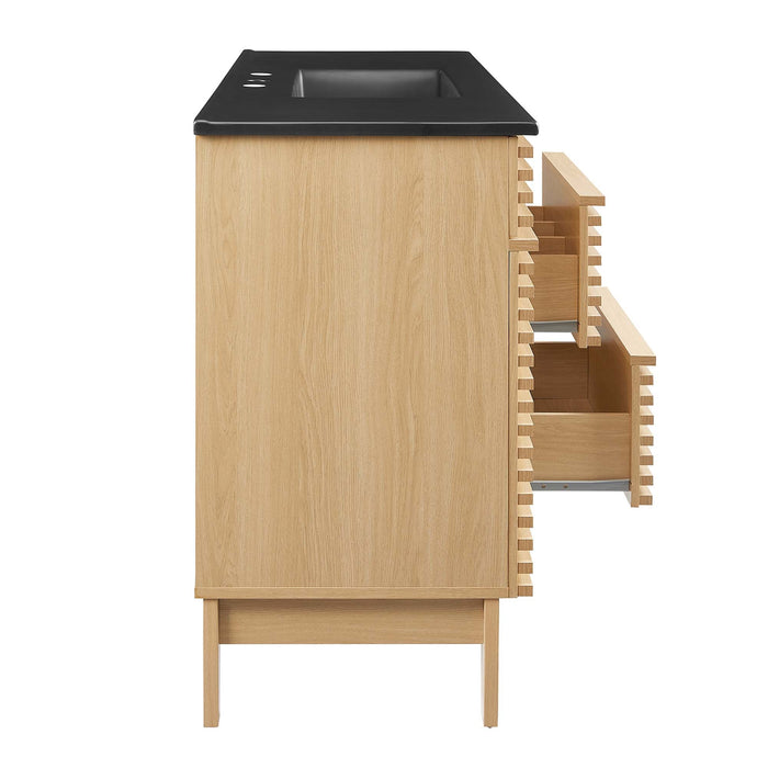 Render 48" Bathroom  Vanity with Black Basin Included