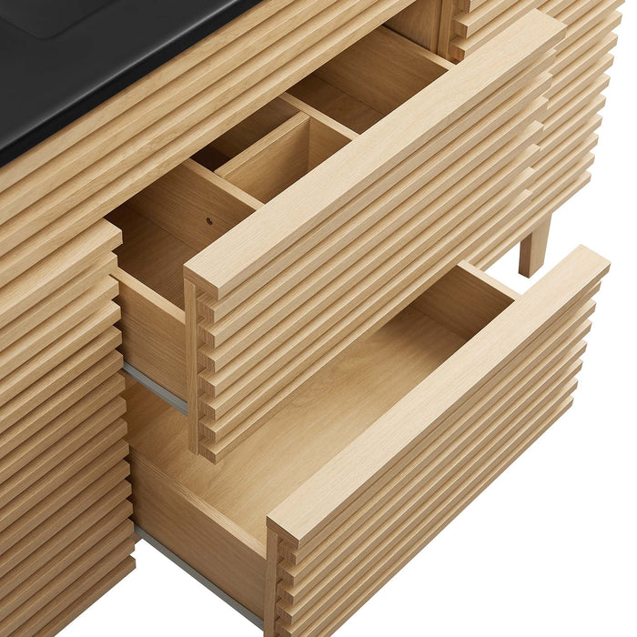 Render 48" Bathroom  Vanity with Black Basin Included