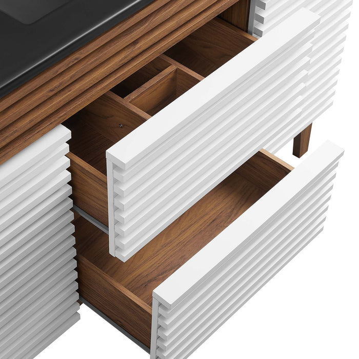 Render 48" Bathroom  Vanity with Black Basin Included