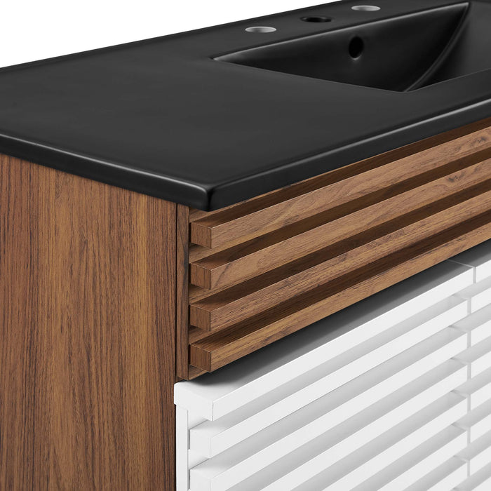 Render 48" Bathroom  Vanity with Black Basin Included