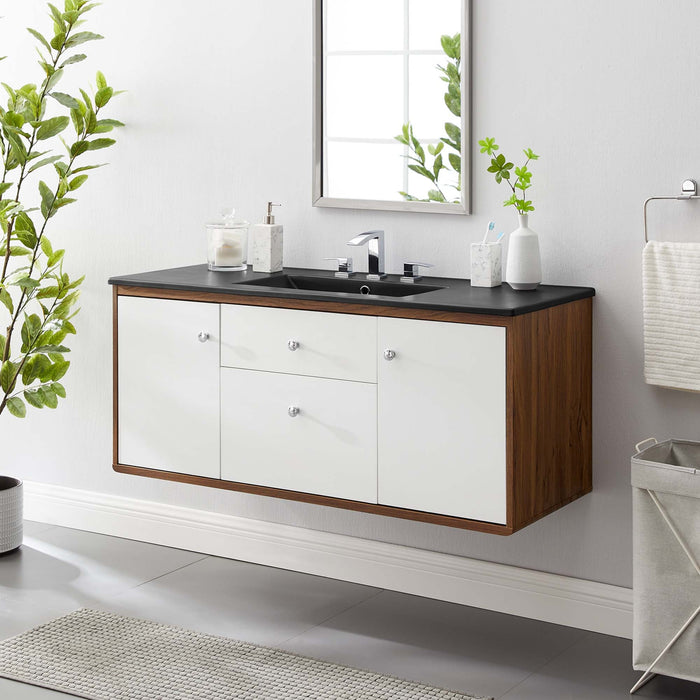 Transmit Wall-Mount Bathroom Vanity Basin Included