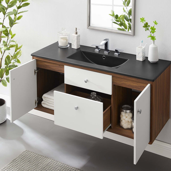 Transmit Wall-Mount Bathroom Vanity Basin Included