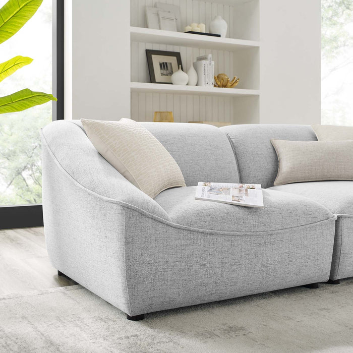 Comprise Upholstered 2-Piece Loveseat with Pocket Coil Springs for Ultimate Comfort and Relaxation