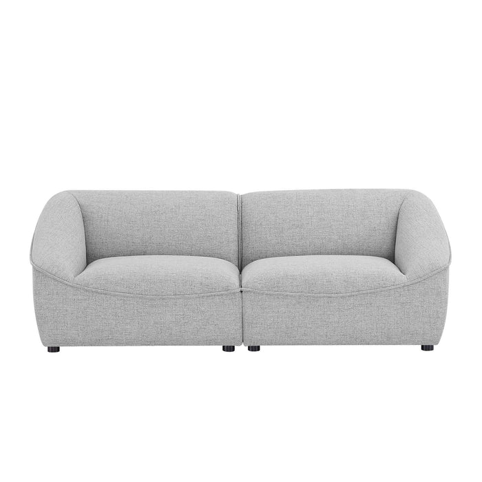 Comprise Upholstered 2-Piece Loveseat with Pocket Coil Springs for Ultimate Comfort and Relaxation