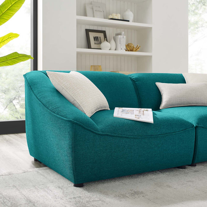 Comprise Upholstered 2-Piece Loveseat with Pocket Coil Springs for Ultimate Comfort and Relaxation