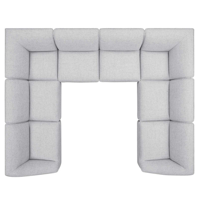 Comprise 8-Piece Upholstered Sectional Sofa with Pocket Coil Springs for Ultimate Comfort Experience