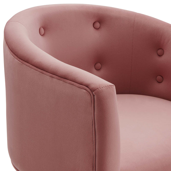 Modway Savour Tufted Performance Velvet Accent Chairs - Set of 2 Living Room Furniture - Installation View