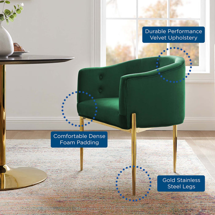 Modway Savour Tufted Performance Velvet Accent Chairs - Set of 2 Living Room Furniture - View 11
