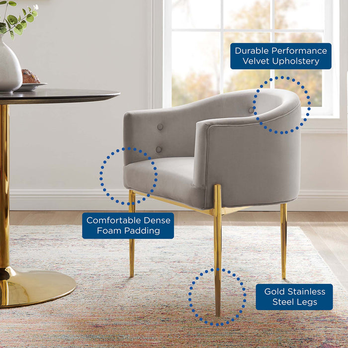 Modway Savour Tufted Performance Velvet Accent Chairs - Set of 2 Living Room Furniture - View 27