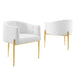 Modway Savour Tufted Performance Velvet Accent Chairs - Set of 2 Living Room Furniture - View 62
