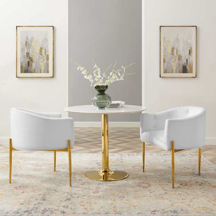 Modway Savour Tufted Performance Velvet Accent Chairs - Set of 2 Living Room Furniture - View 51