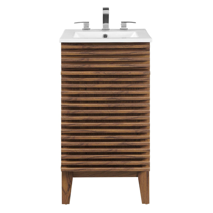 Render 18" and 24" Bathroom Vanities with White Basin Included