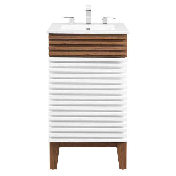 Render 18" and 24" Bathroom Vanities with White Basin Included