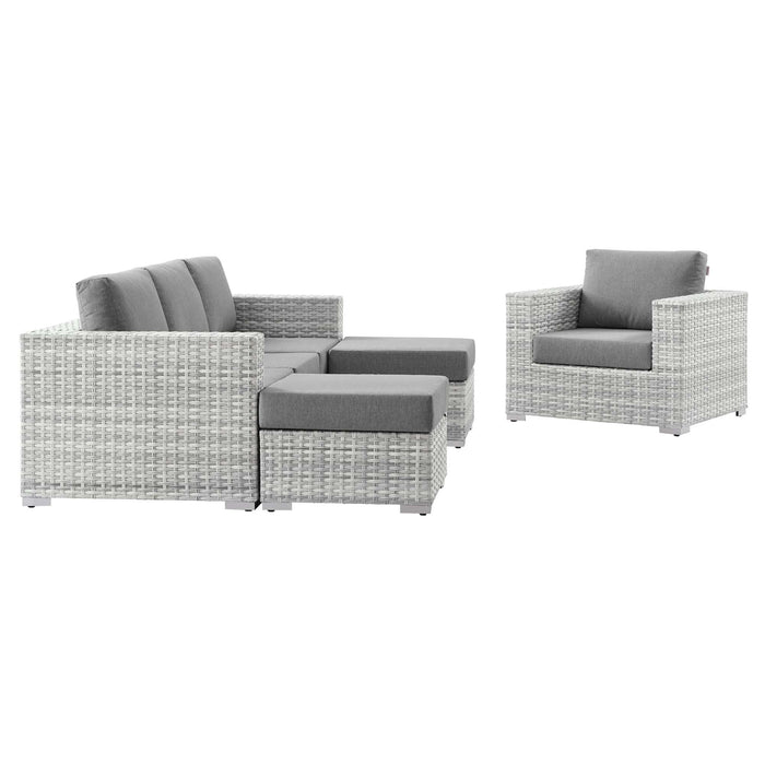 Convene 4-Piece Outdoor Patio Set by Modway - back view