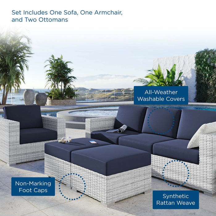 Convene 4-Piece Outdoor Patio Set by Modway - view 17