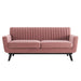 Engage Channel Tufted Performance Velvet Loveseat - view 7