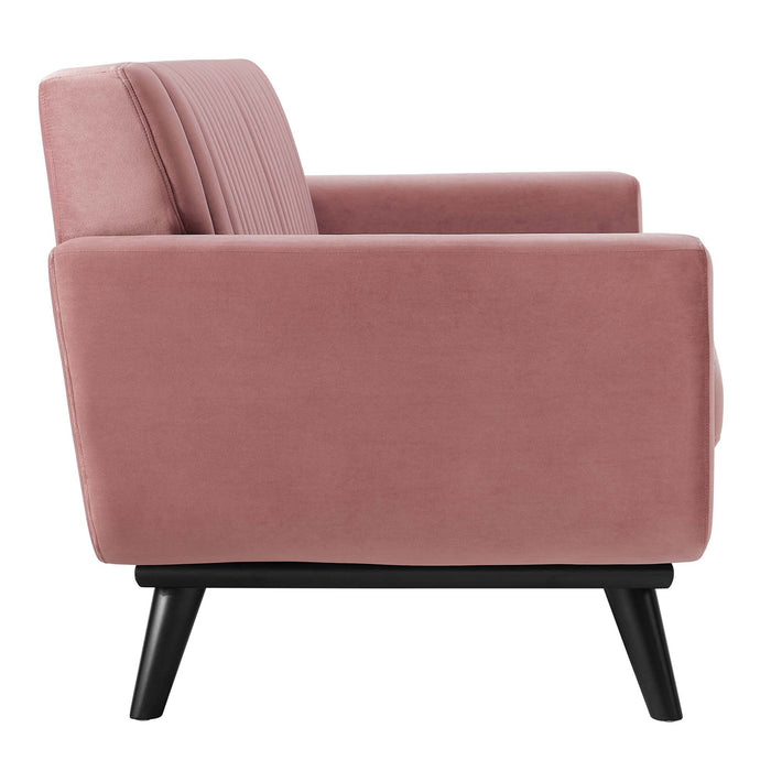 Engage Channel Tufted Performance Velvet Loveseat - view 5