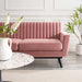 Engage Channel Tufted Performance Velvet Loveseat - detail close-up