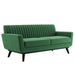 Engage Channel Tufted Performance Velvet Loveseat - view 9