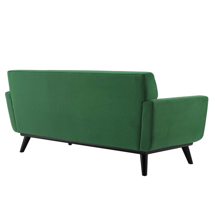 Engage Channel Tufted Performance Velvet Loveseat - view 13
