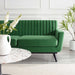 Engage Channel Tufted Performance Velvet Loveseat - view 10