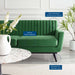 Engage Channel Tufted Performance Velvet Loveseat - view 11