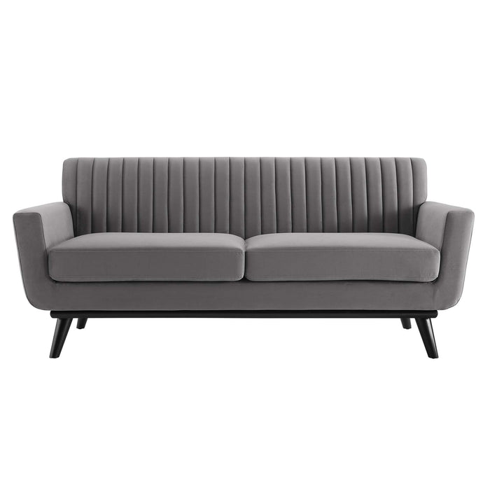 Engage Channel Tufted Performance Velvet Loveseat - view 21