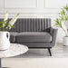 Engage Channel Tufted Performance Velvet Loveseat - view 17