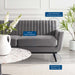 Engage Channel Tufted Performance Velvet Loveseat - view 18
