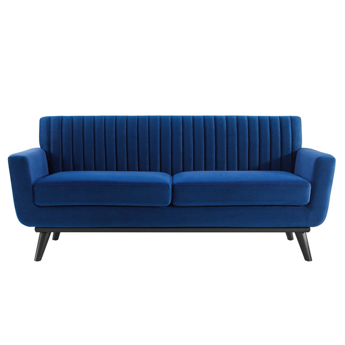 Engage Channel Tufted Performance Velvet Loveseat - view 28
