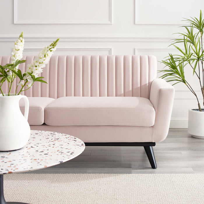 Engage Channel Tufted Performance Velvet Loveseat - view 31